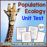 Population Ecology Test