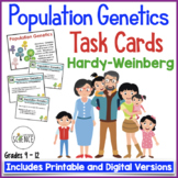 Hardy Weinberg Population Genetics Task Cards - Mechanisms