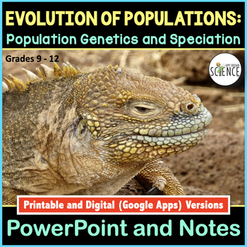 Preview of Population Genetics Mechanisms of Evolution PowerPoint and Notes Hardy Weinberg