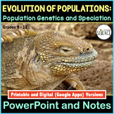 Population Genetics Mechanisms of Evolution PowerPoint and