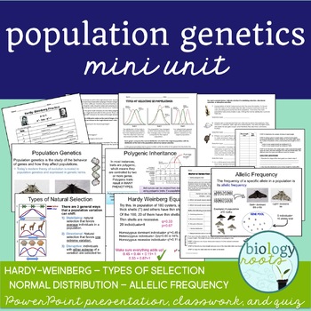 Preview of Population Genetics Mini Unit (Hardy-Weinberg)