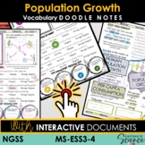 Population Growth Science Doodle Notes + Interactive NGSS 