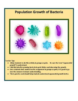 Preview of Population Growth of Bacteria