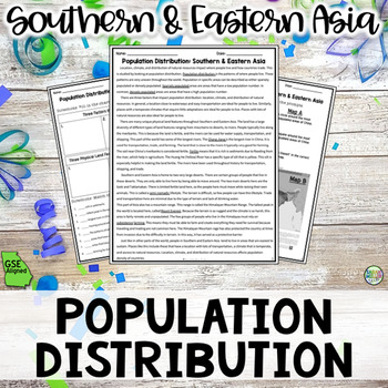 Preview of Population Patterns in Southern & Eastern Asia Packet (SS7G11, SS7G11a) GSE