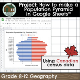 Population Pyramid Template for Google Sheets™ | Canadian Census Data Project 