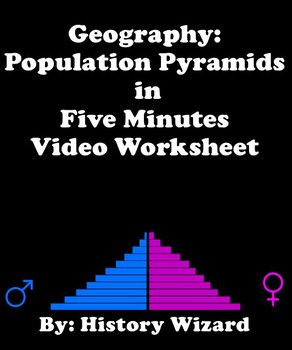 Population Pyramids in Five Minutes Video Worksheet by History Wizard