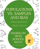 Population vs. Sample and Bias Card Sort