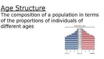 Preview of Populations Vocabulary
