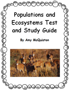 Preview of Populations and Ecosystems Test and Study Guide