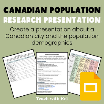 Preview of Populations of Canada Research Presentation Assignment - Unit Summative