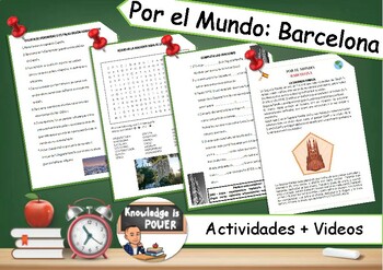 Preview of Por el Mundo: Barcelona | Past Perfect Practice