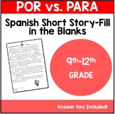 Por vs. Para en espanol Spanish story prepositions