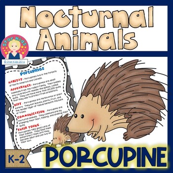 Preview of Porcupine | Nocturnal Animals