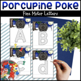 Porcupine Poke Letters Fine Motor Alphabet