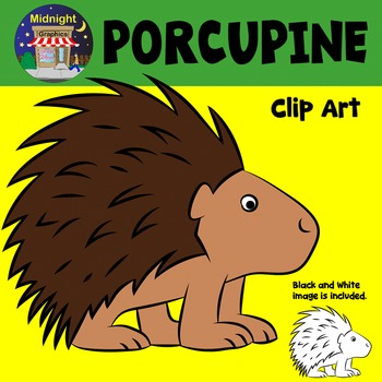 Lookin' Sharp Porcupine Teacher Student Clipart Digital Download SVG PNG  JPG PDF Cut Files