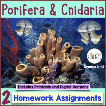 Preview of Phylum Porifera and Phylum Cnidaria Homework