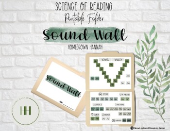 Preview of Portable Folder Sound Wall | Science of Reading