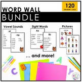 Portable Personal Word Wall with Pictures and Sight Words 