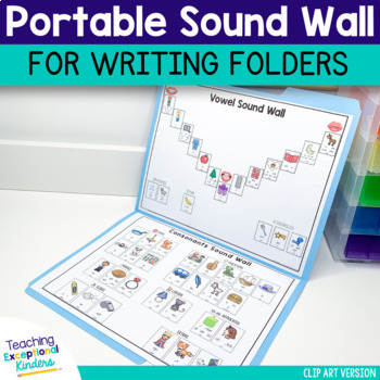 Preview of Portable Sound Wall For Writing Folders | Personal File Folder Sound Wall
