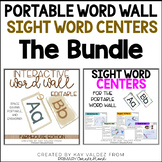 Portable Word Wall (Farmhouse) and Sight Word Centers Bundle