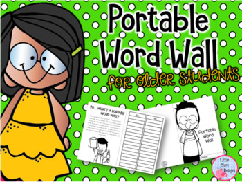 Preview of Portable Word Wall Great For Older Students Too