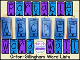 Portable Word Wall - Orton Gillingham Red Words