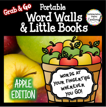 Preview of Apple Word Walls: Portable Word Wall & Little Books, Fall Word Walls