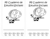 Portada para cuaderno de estudios sociales