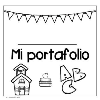 Portafolio - todo el año Spanish Year Long Portfolio by Lectura Para Ninos