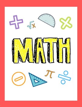 math portfolio cover page