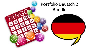 Preview of Portfolio Deutsch 2 Book Bingo/Lotto Games Set