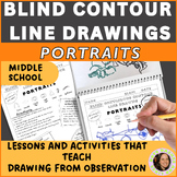 Portrait Drawing Lesson and Activity for Middle School Art