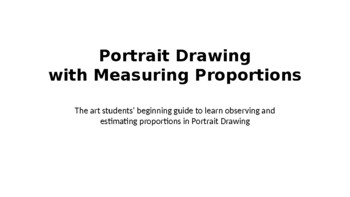 Preview of Portrait Drawing with Measuring Proportions for High School Students