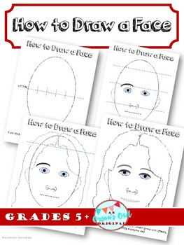 Preview of How to draw a face; facial proportions