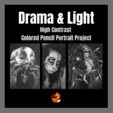 Portrait Project White Colored Pencil Lesson Middle School