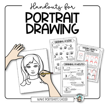 Preview of Portrait & Self Portrait Drawing Handouts • How to Draw a Face • Elementary Art