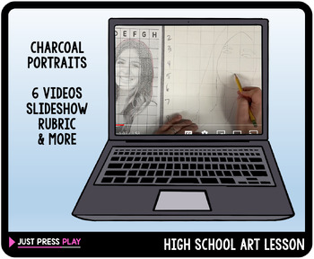 Preview of Portrait Video Art Lesson Plan, Presentation, Rubric