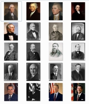 printable presidents portraits