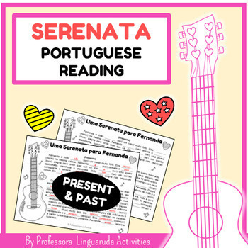 Preview of Português Valentine's Day - Brazilian Portuguese Reading + Grammar in context