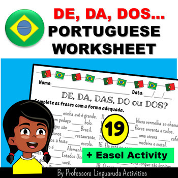Preview of Atividade de Português: Preposição - Portuguese Prepositions for Beginners