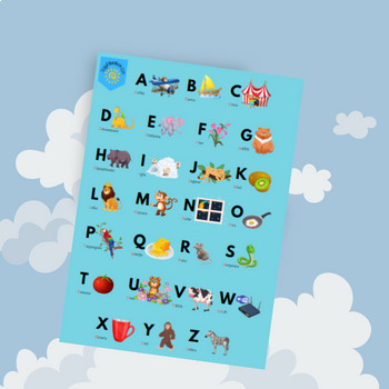 Preview of Portuguese Alphabet with Images