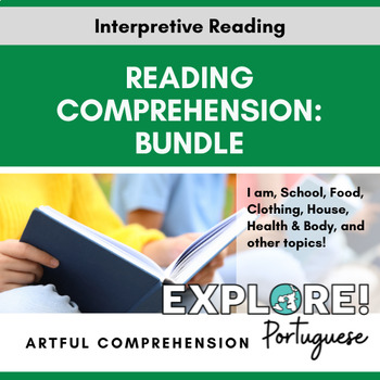 Preview of Portuguese | Artful Reading Comprehension Bundle - EDITABLE