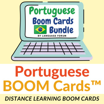 Preview of Portuguese BOOM Cards™ Portuguese Distance Learning Bundle