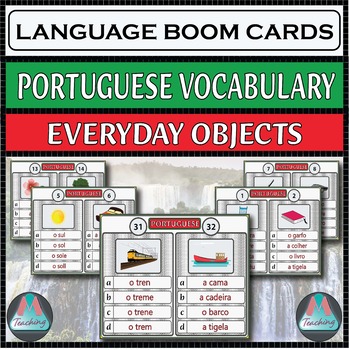 Preview of Portuguese Boom Cards – Everyday Objects
