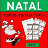 Portuguese Christmas Vocabulary FREE TASK CARDS: O Natal