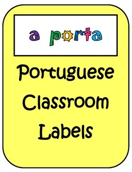 Preview of Portuguese Classroom Labels