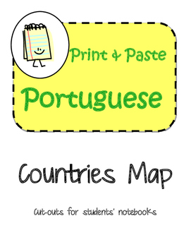 Preview of Portuguese Speaking Countries Map