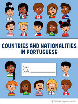 Preview of Portuguese Countries & Nationalities NO PREP- nacionalidades em português