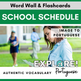 Portuguese | EDITABLE School Classes Word Wall & Vocabular