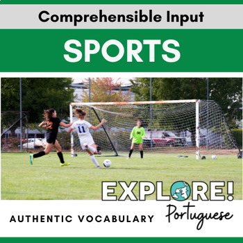 Preview of Portuguese EDITABLE Sports Authentic Vocabulary lesson